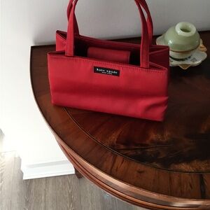 kate spade Red Satin Shoulder Tote